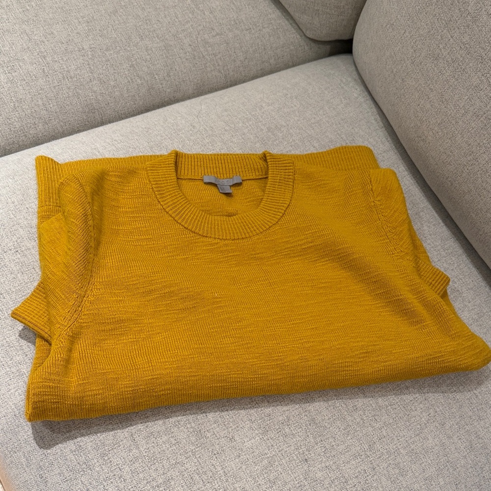 COS women's ginger yellow Crewneck Sweater
